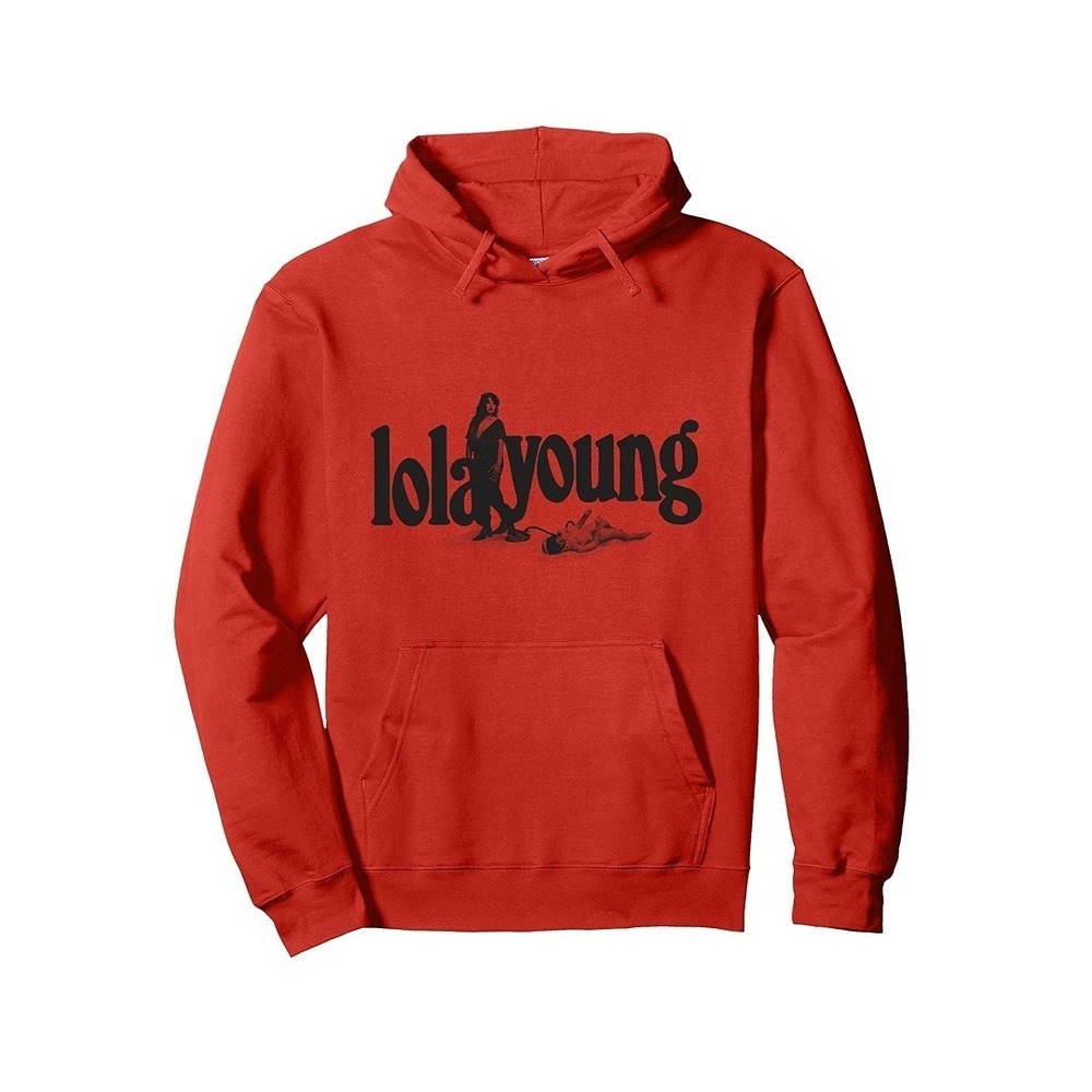 Official Lola Young Black Logo Pullover Hoodie